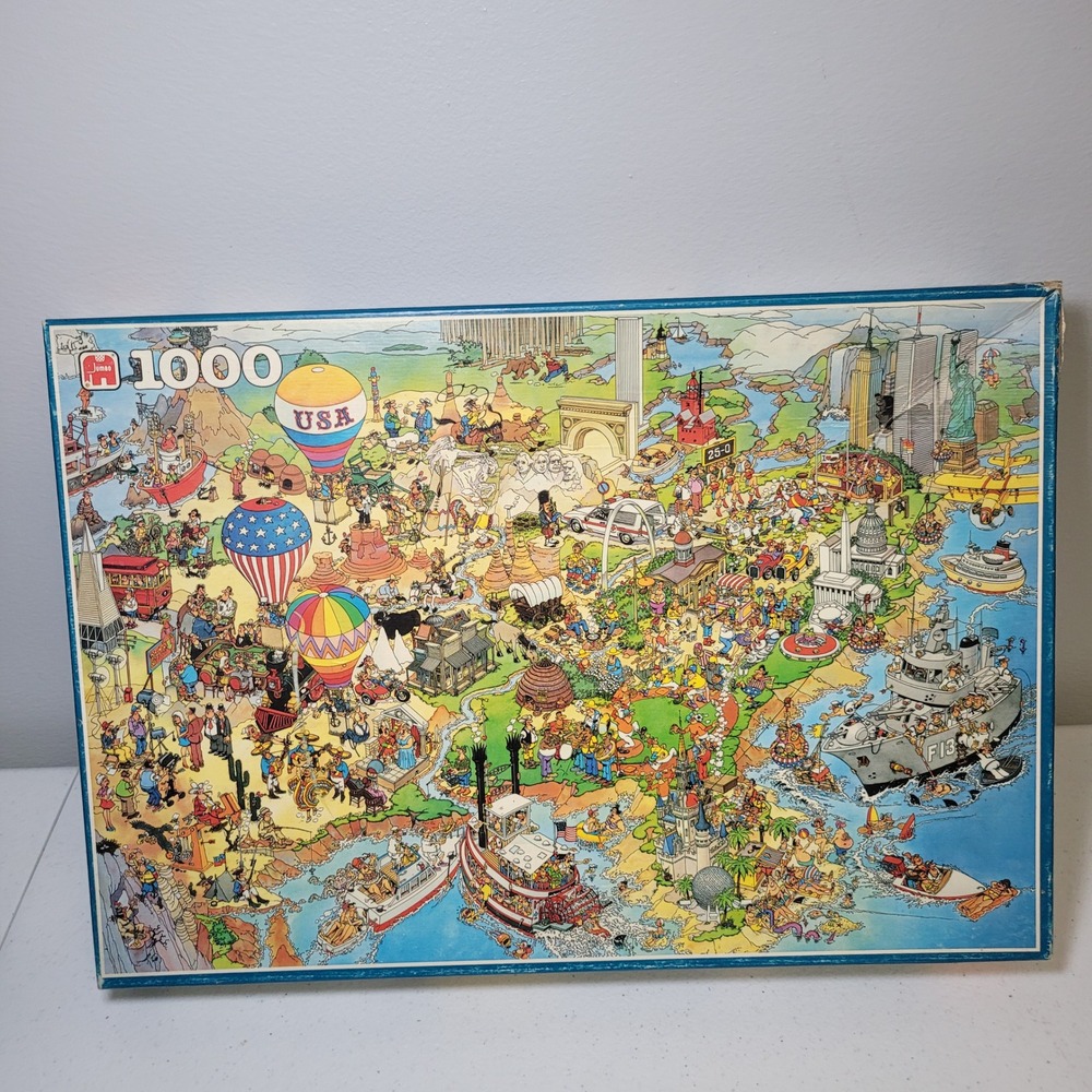 Jumbo Jan van Haasteren USA 1000 Piece Jigsaw Puzzle 1646 Cartoon Art